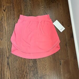 Lululemon Hotty Hot HR Skirt *Long Size 6 Pink/Coral